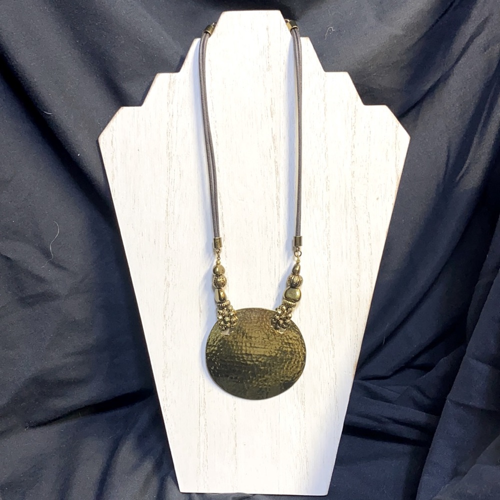 Hammered Brass Necklace